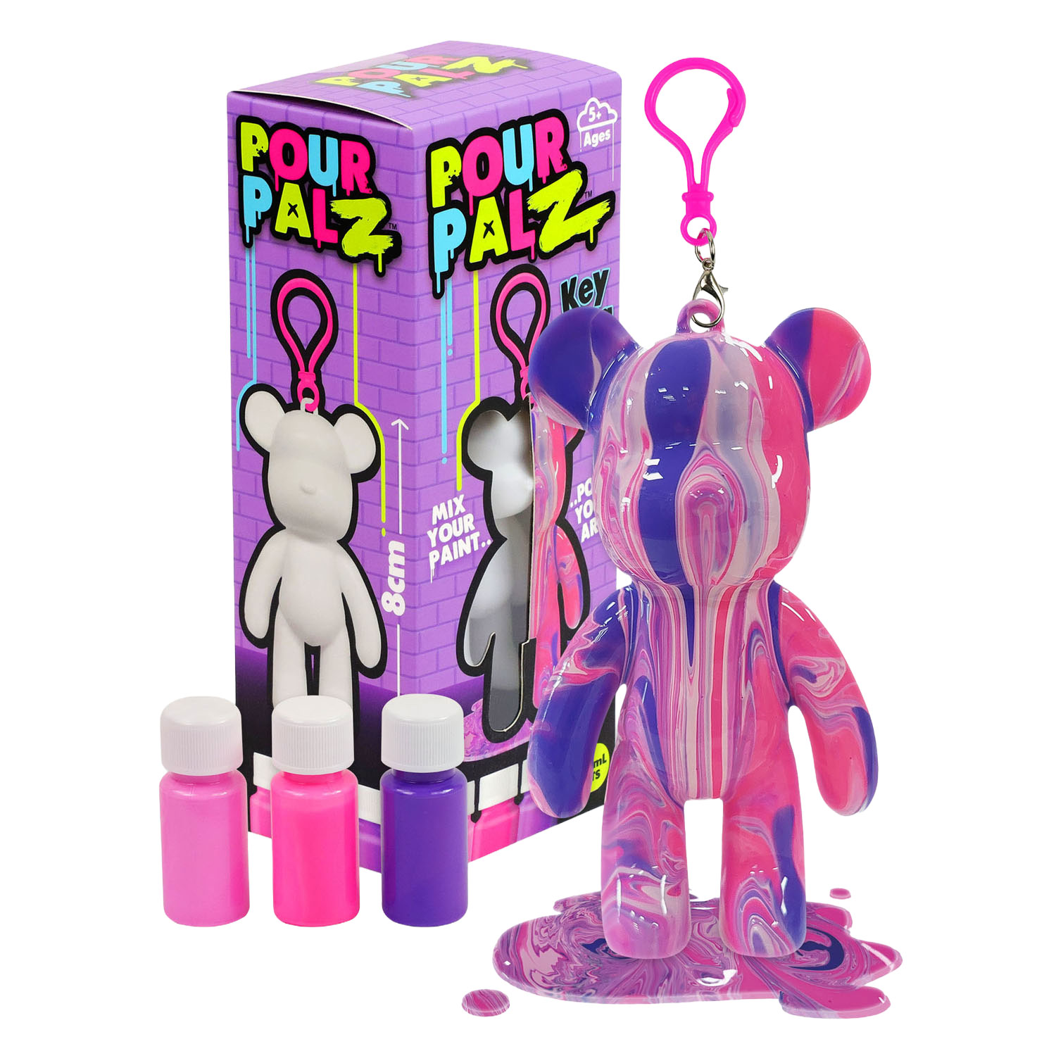 Pour PalZ Mini Paint Bear Porte-clés
