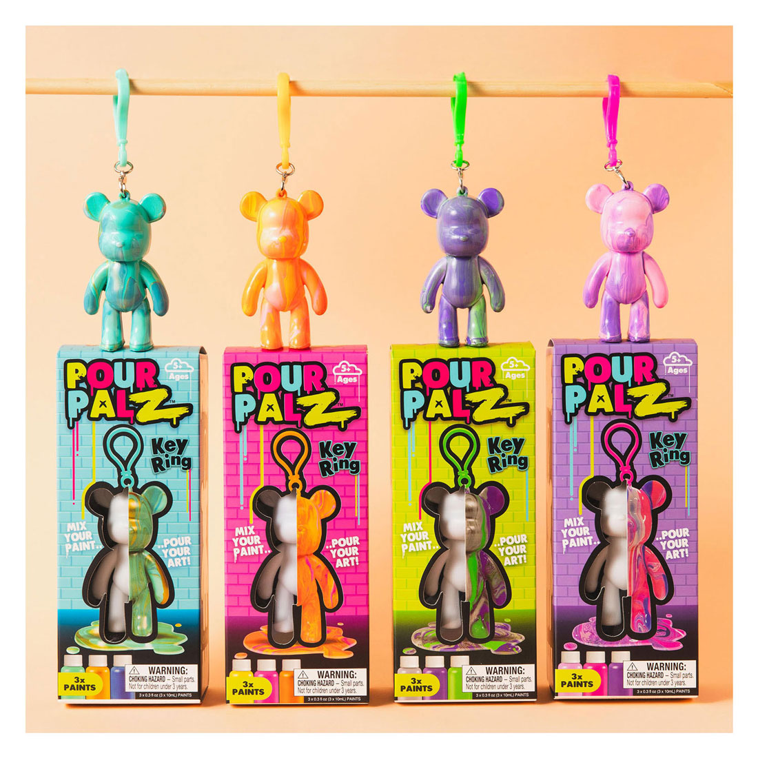 Pour PalZ Mini Paint Bear Porte-clés