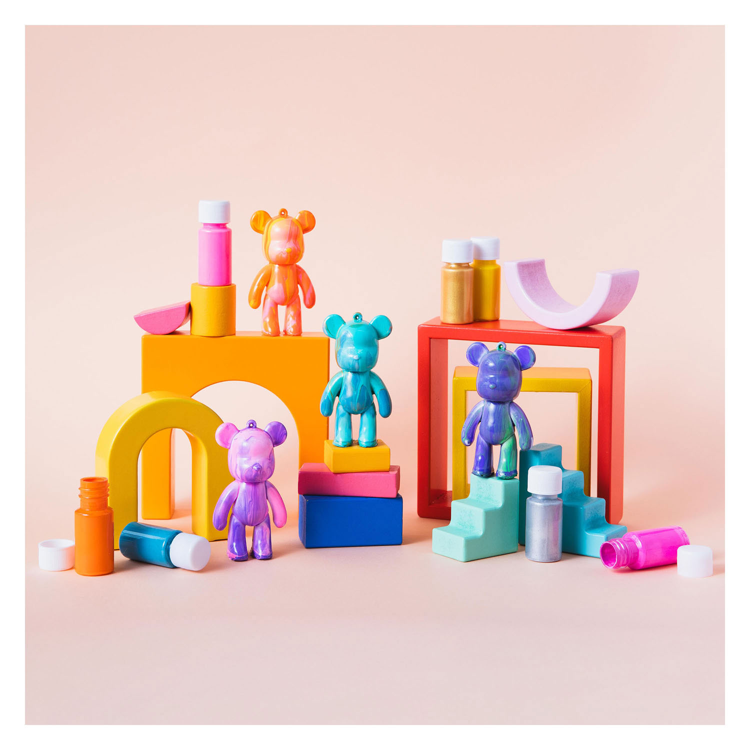 Pour PalZ Mini Paint Bear Porte-clés