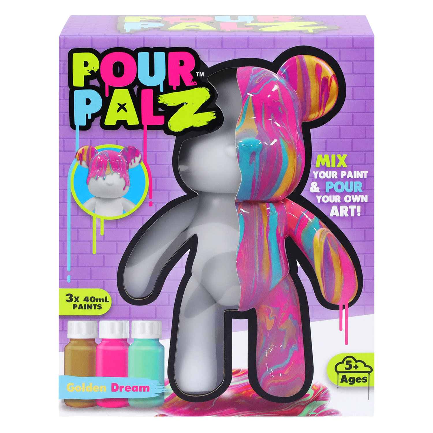 Pour PalZ Golden Dream Beer Gietverfset - Incl. 3 Acrylverfkleuren