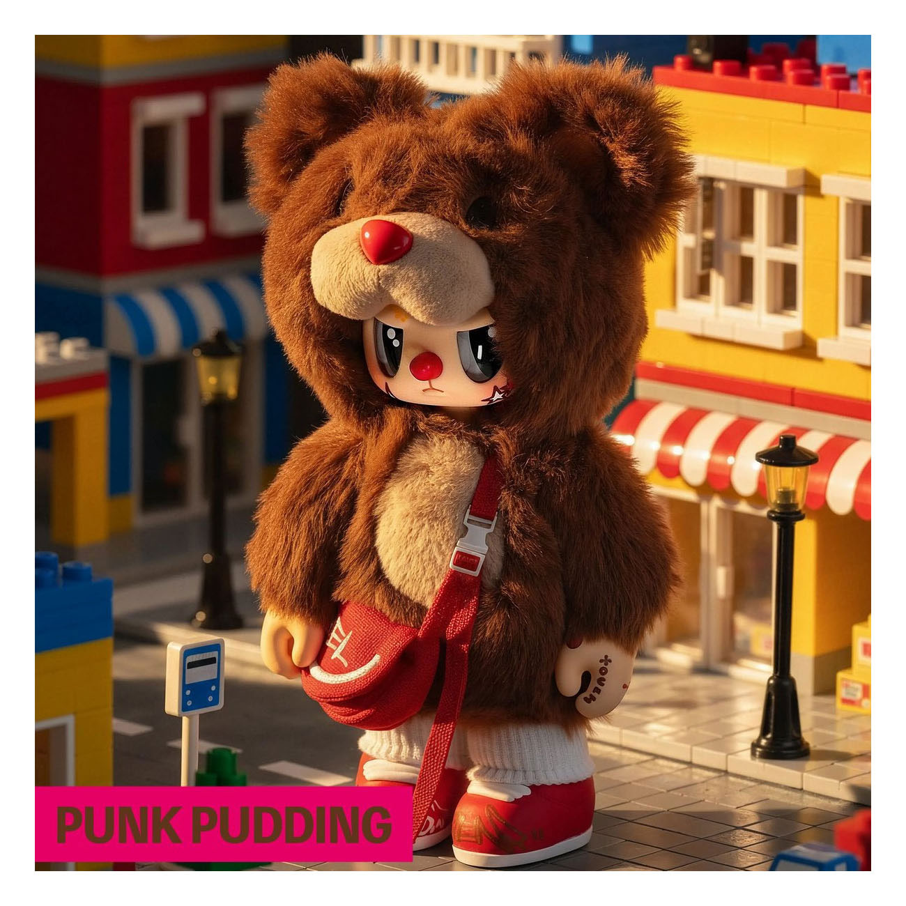 Pop Cuppo - Rebel Bear Bag Movable Verzamelfiguren