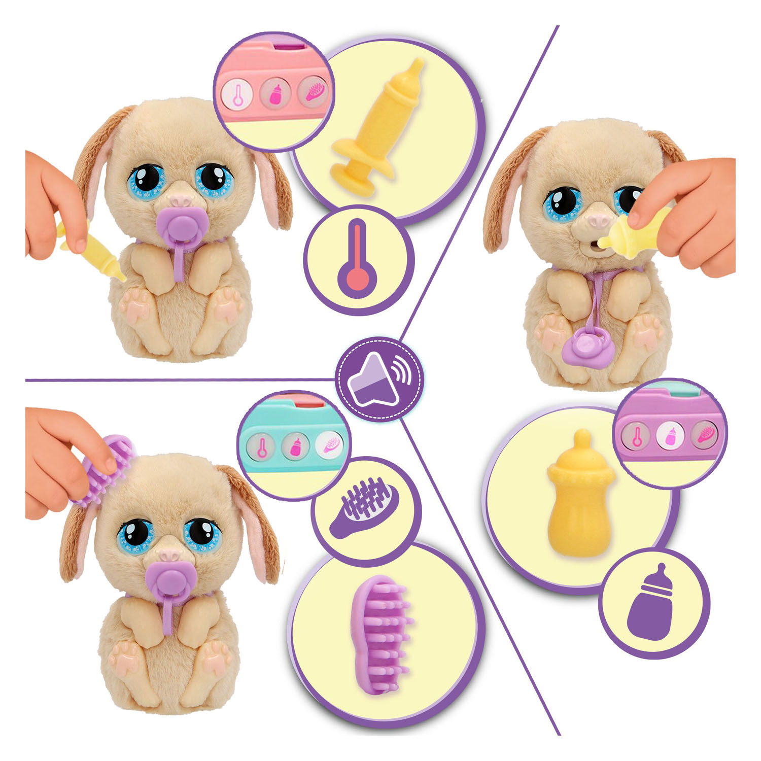 Baby Paws Just Born Puppy - incl. Licht en Geluid