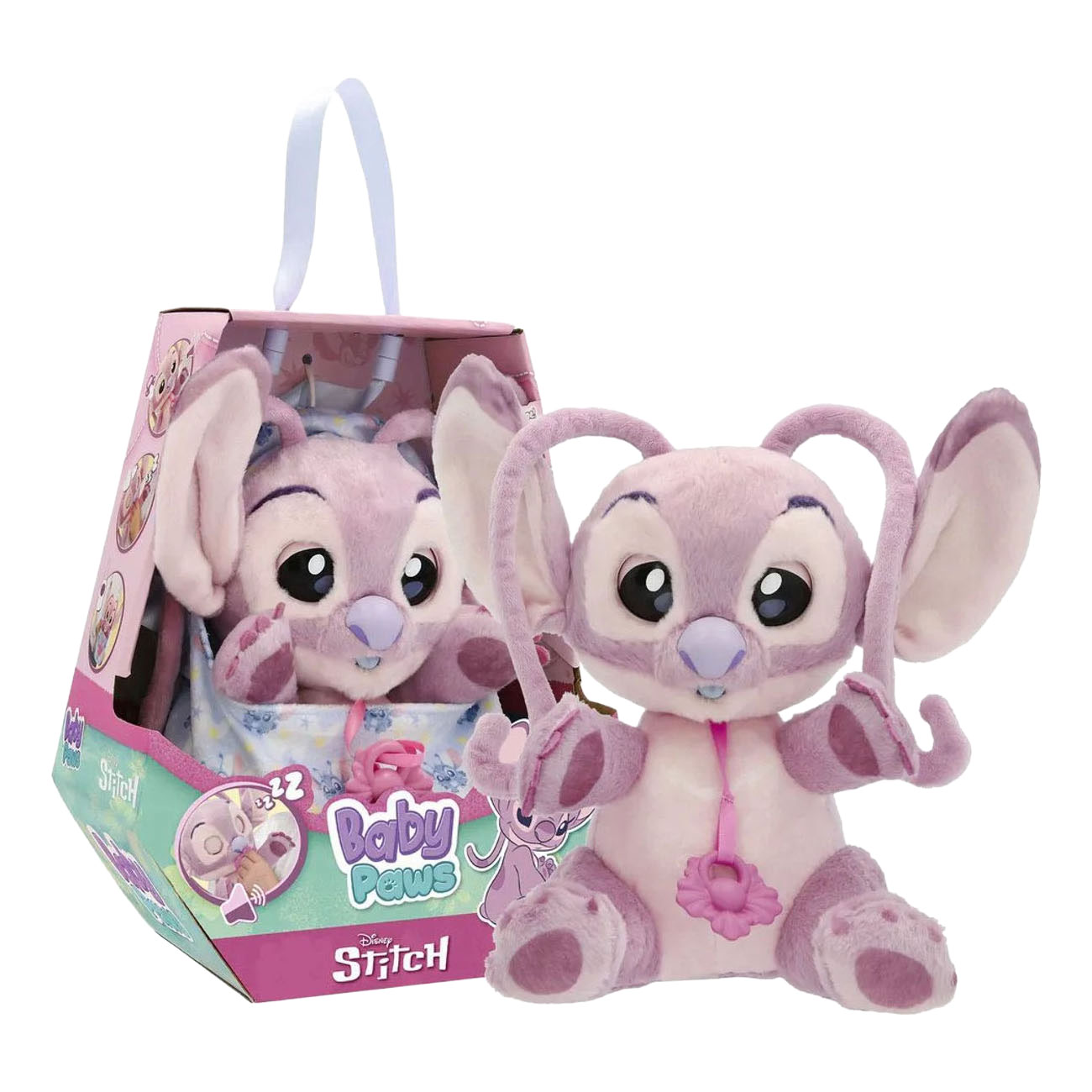 Peluche interactive Baby Paws Angel - 24 cm