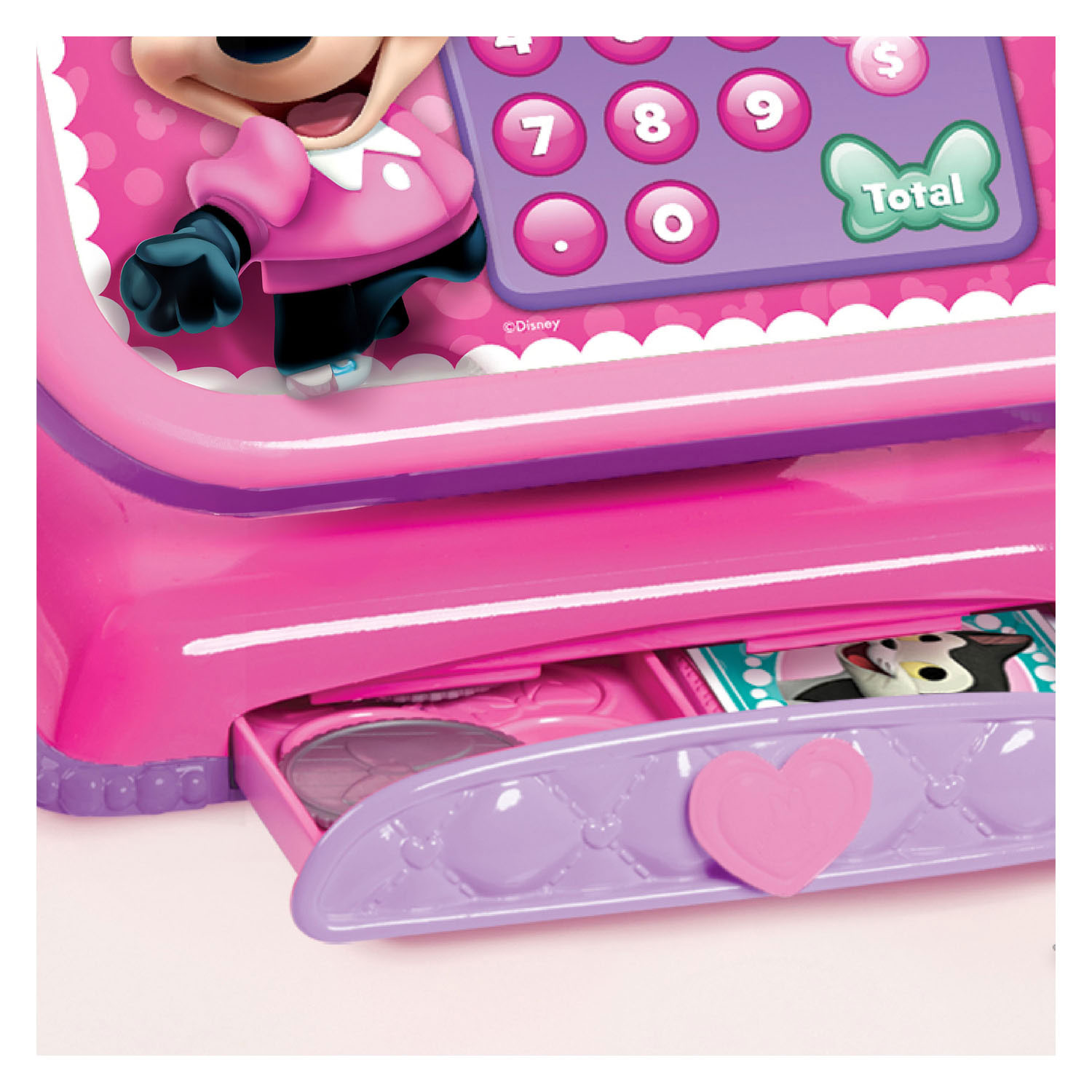 Minnie Bowtique Spielzeugkasse mit Sound - 10-teilig.