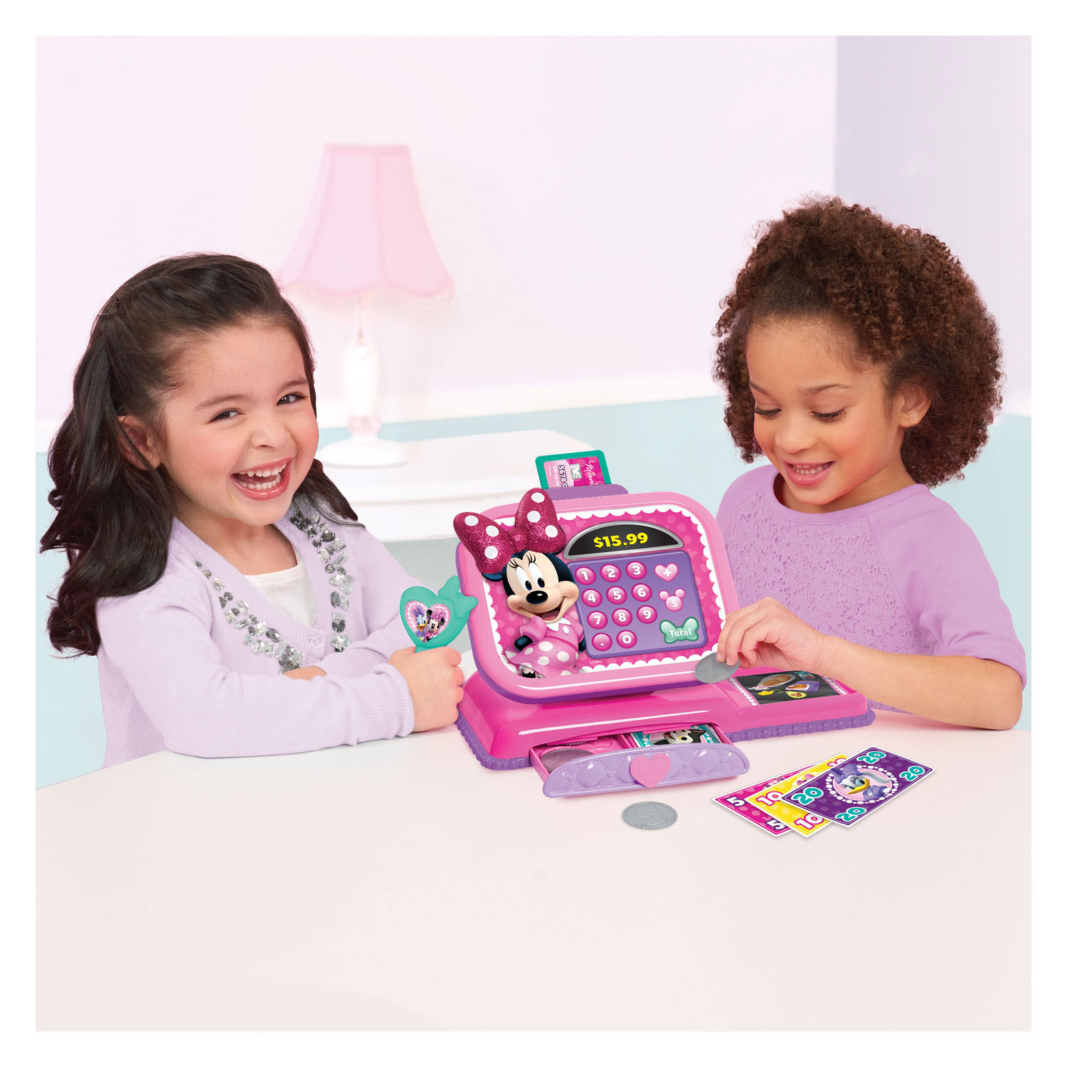 Minnie Bowtique Spielzeugkasse mit Sound - 10-teilig.