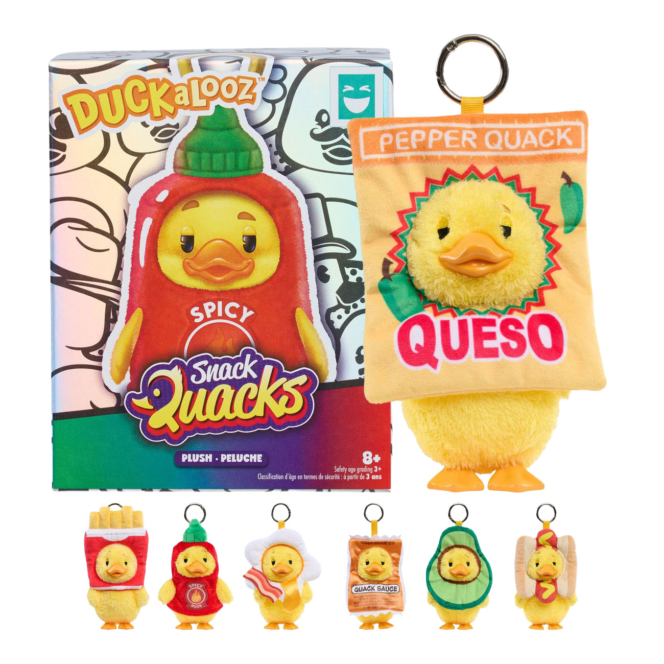 Happy Haul Duckalooz Snack Quack Pluche Sleutelhanger