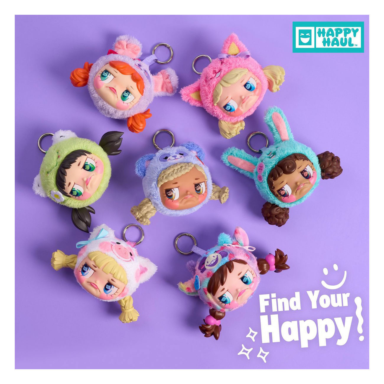 Happy Haul Sour Pouts Vinyl Pluche Sleutelhanger