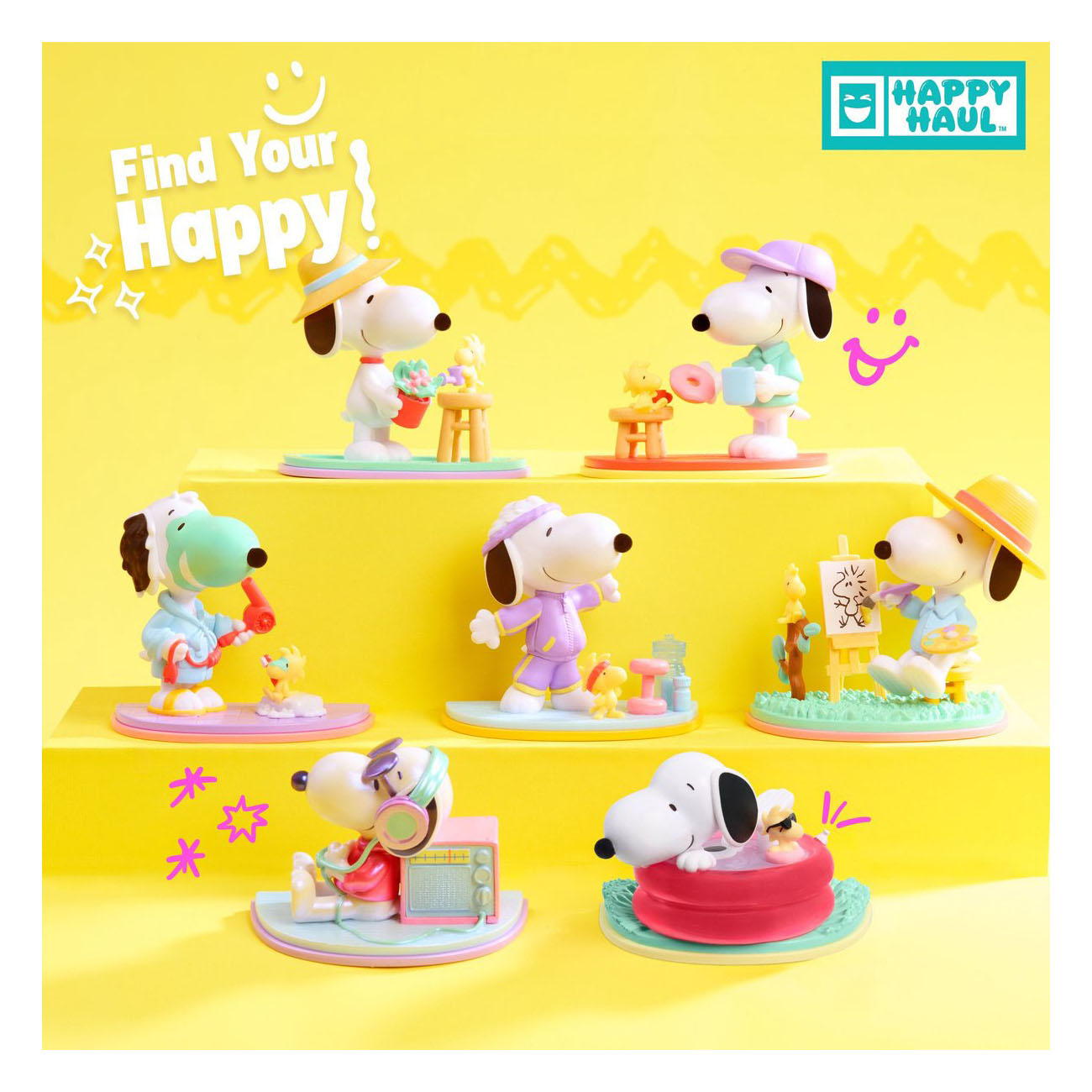 Boîte surprise à collectionner Happy Haul Peanuts Snoopy Moody Mondays