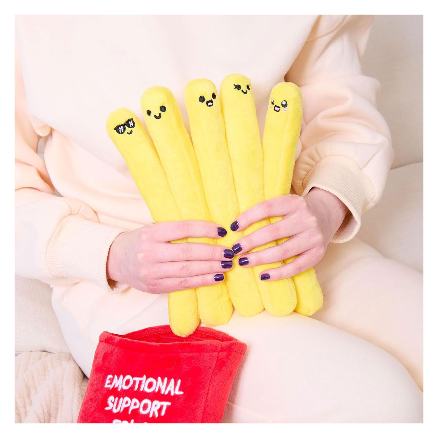 Peluche Frisonne de soutien émotionnel - Lot de 6.