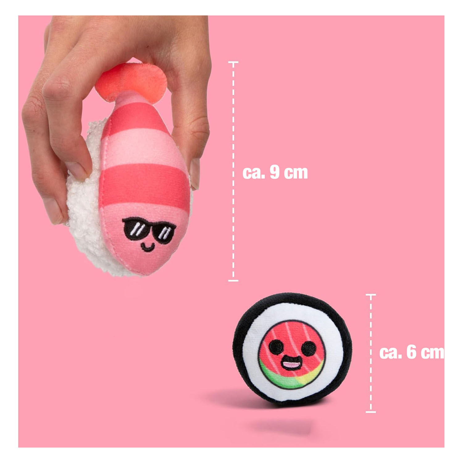 Peluche Sushi de soutien émotionnel - Lot de 6.