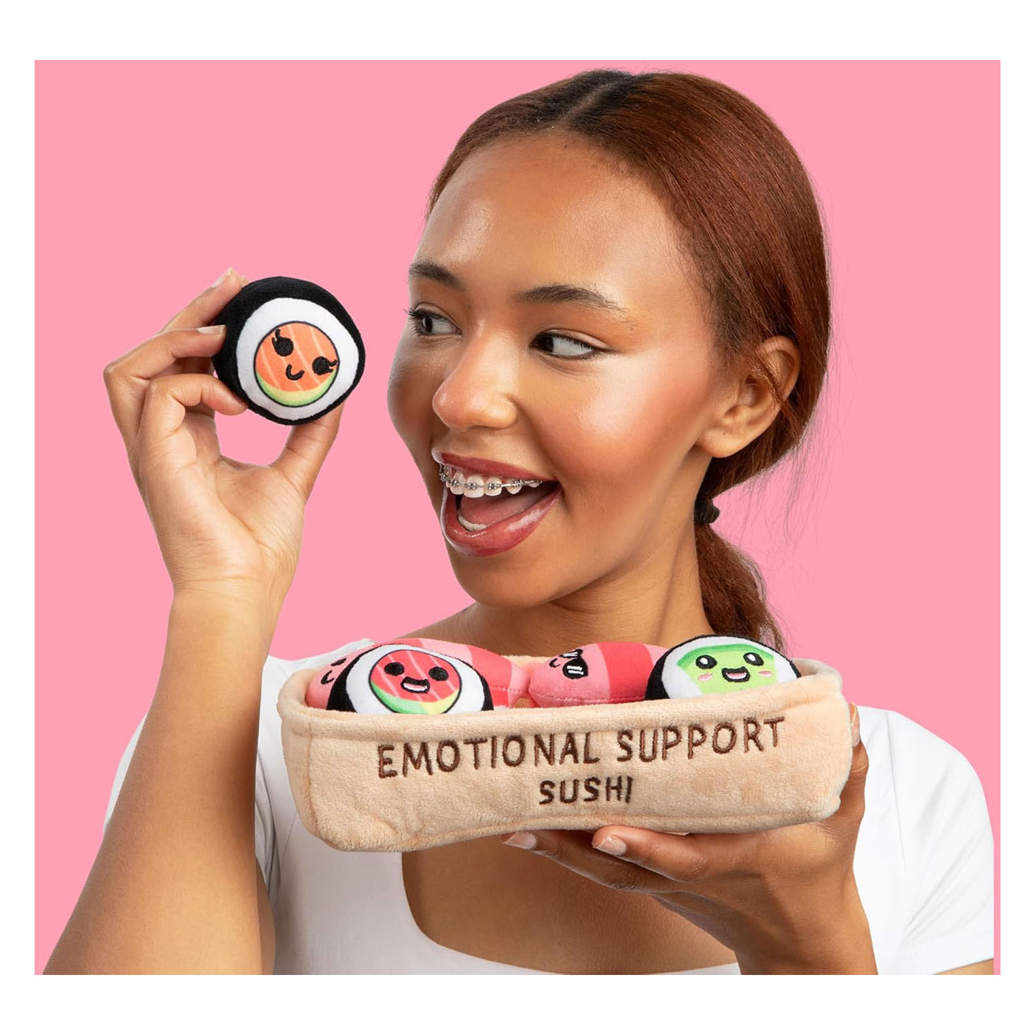 Peluche Sushi de soutien émotionnel - Lot de 6.