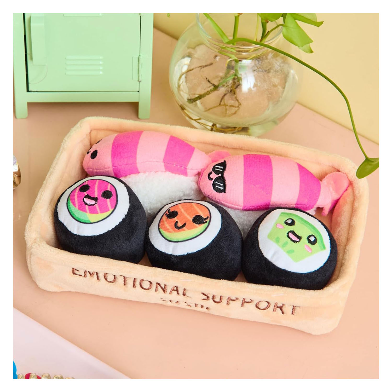 Peluche Sushi de soutien émotionnel - Lot de 6.