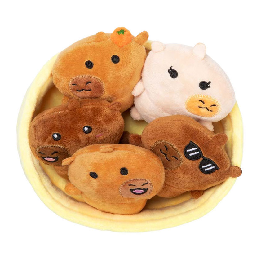 Peluche Capybara de soutien émotionnel - Lot de 6.