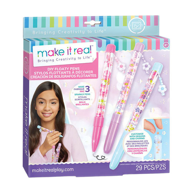 Make it Real - Maak je eigen Floaty Pennen - 3 Pennen