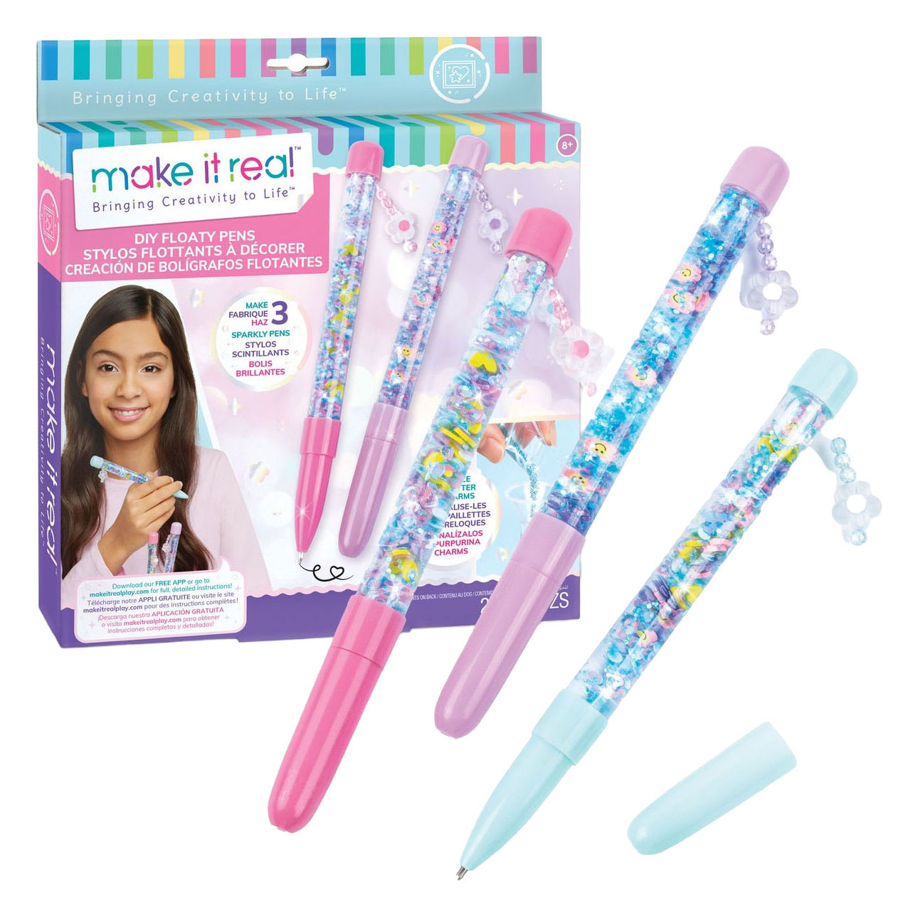 Make it Real - Maak je eigen Floaty Pennen - 3 Pennen