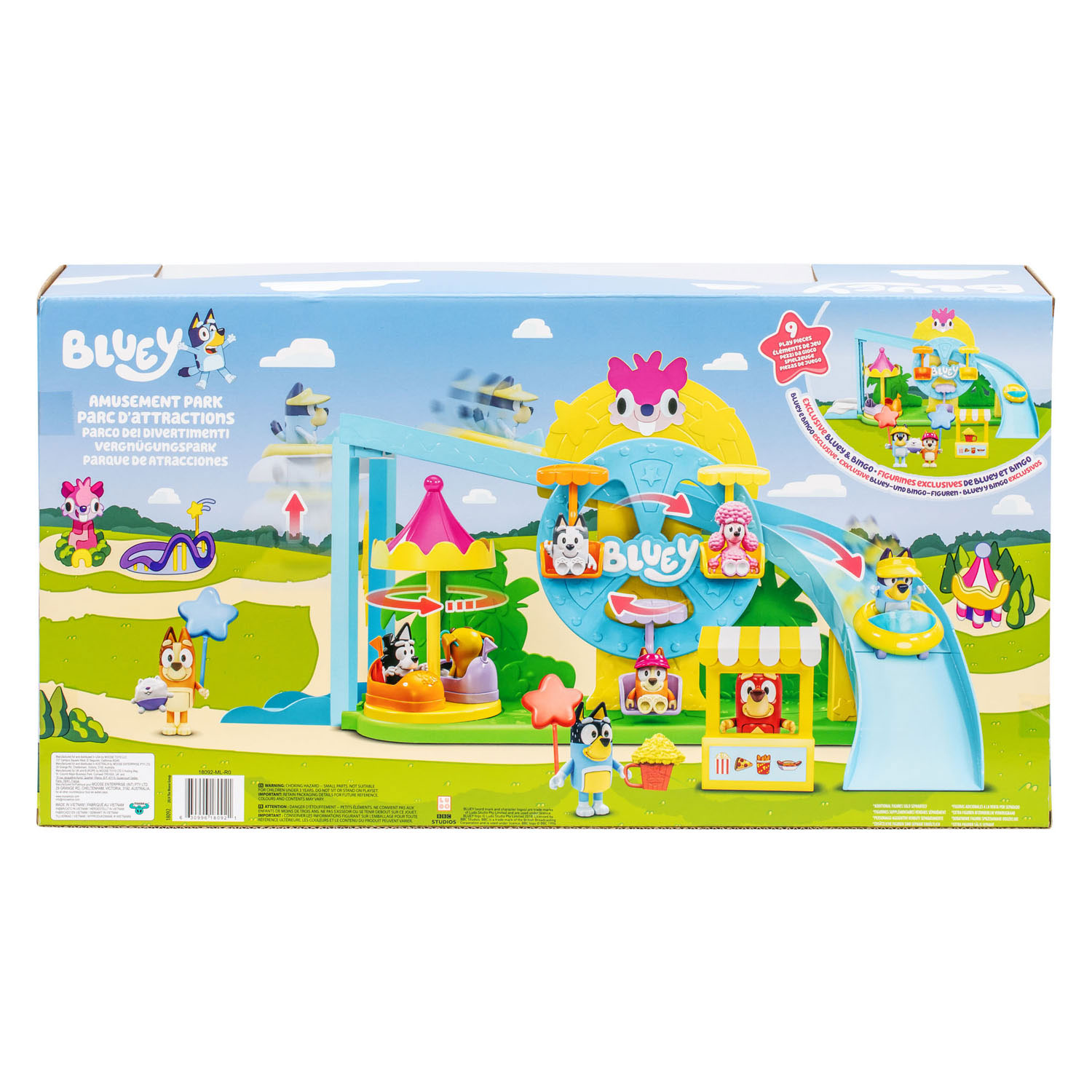 Bluey en Bingo Ultieme Attractiepark Speelset