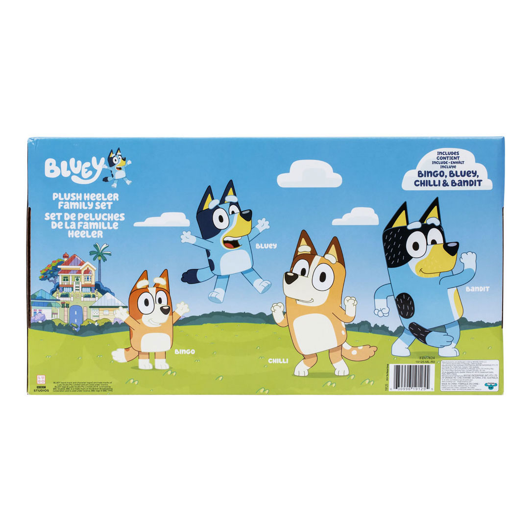 Bluey Pluche Knuffels Set - 4st.