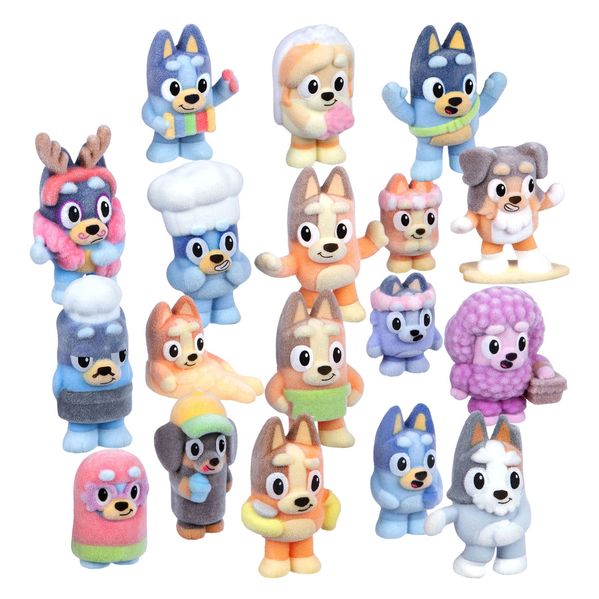 Coffret surprise de figurines à collectionner Bluey Fuzzies