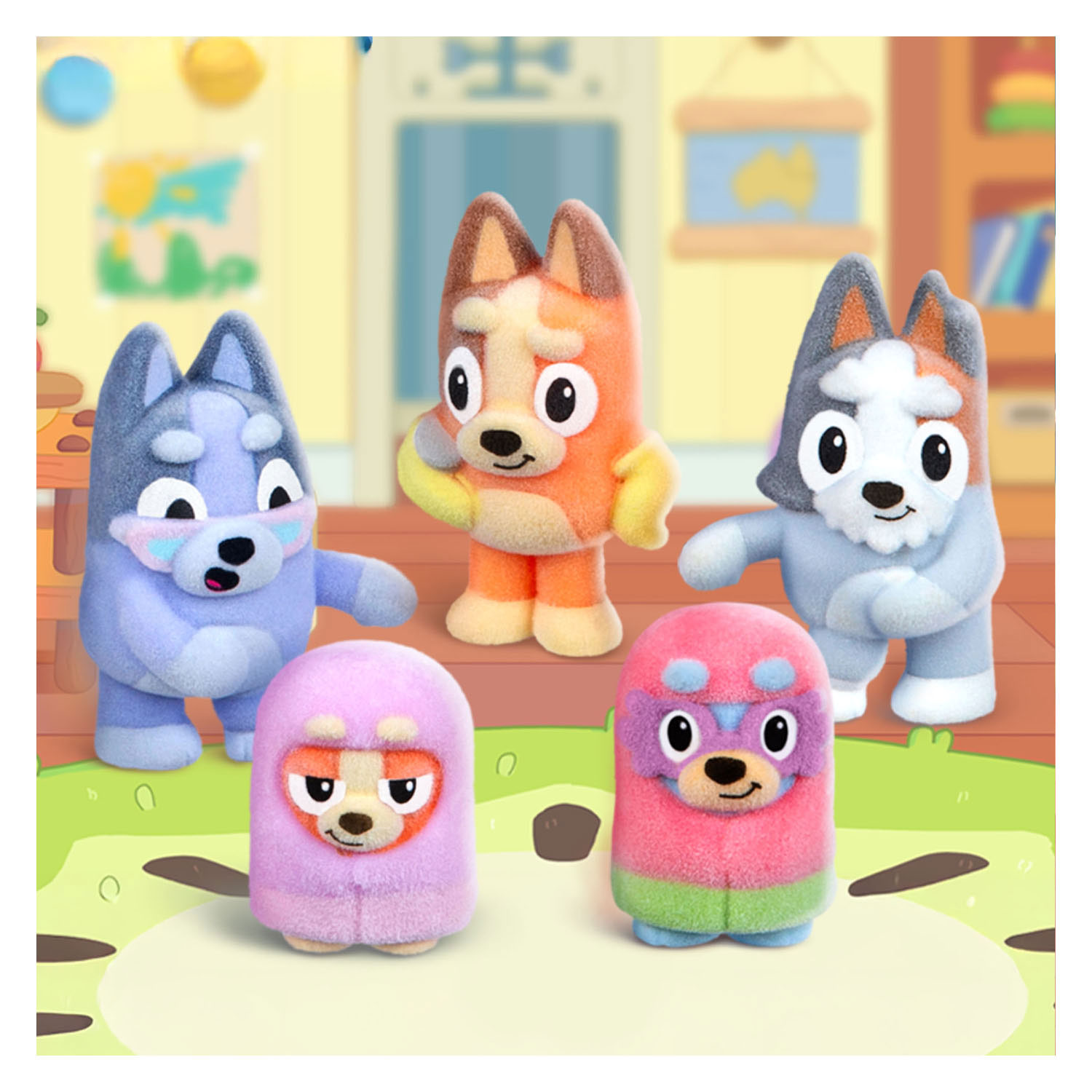 Coffret surprise de figurines à collectionner Bluey Fuzzies