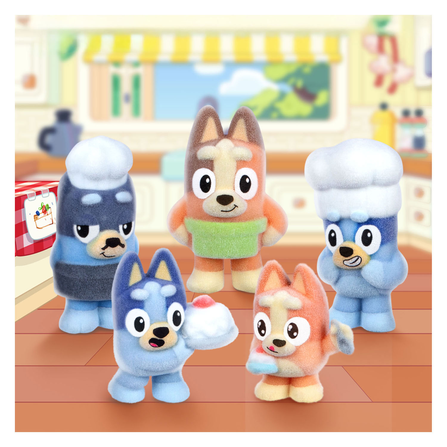 Coffret surprise de figurines à collectionner Bluey Fuzzies