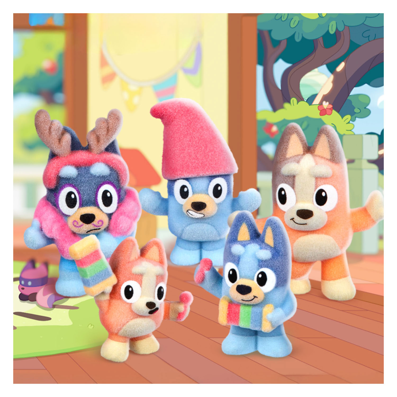Coffret surprise de figurines à collectionner Bluey Fuzzies