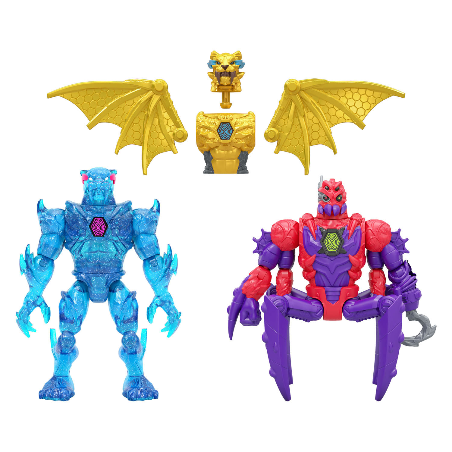 MrBeast Lab Hybrid Spider vs Energy Panther Actiefiguren