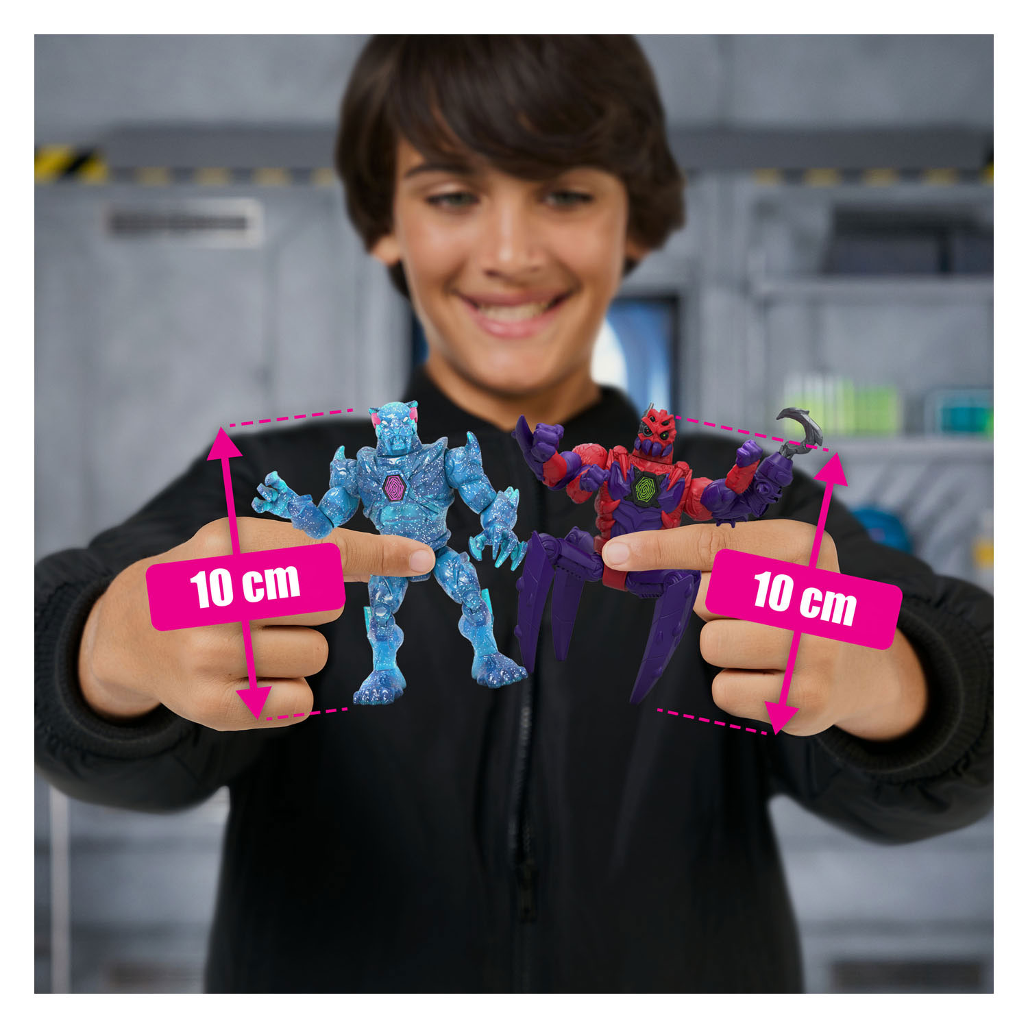 MrBeast Lab Hybrid Spider vs Energy Panther Actiefiguren