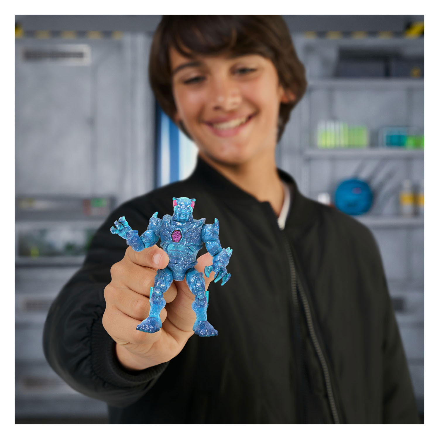 MrBeast Lab Hybrid Spider vs Energy Panther Actiefiguren