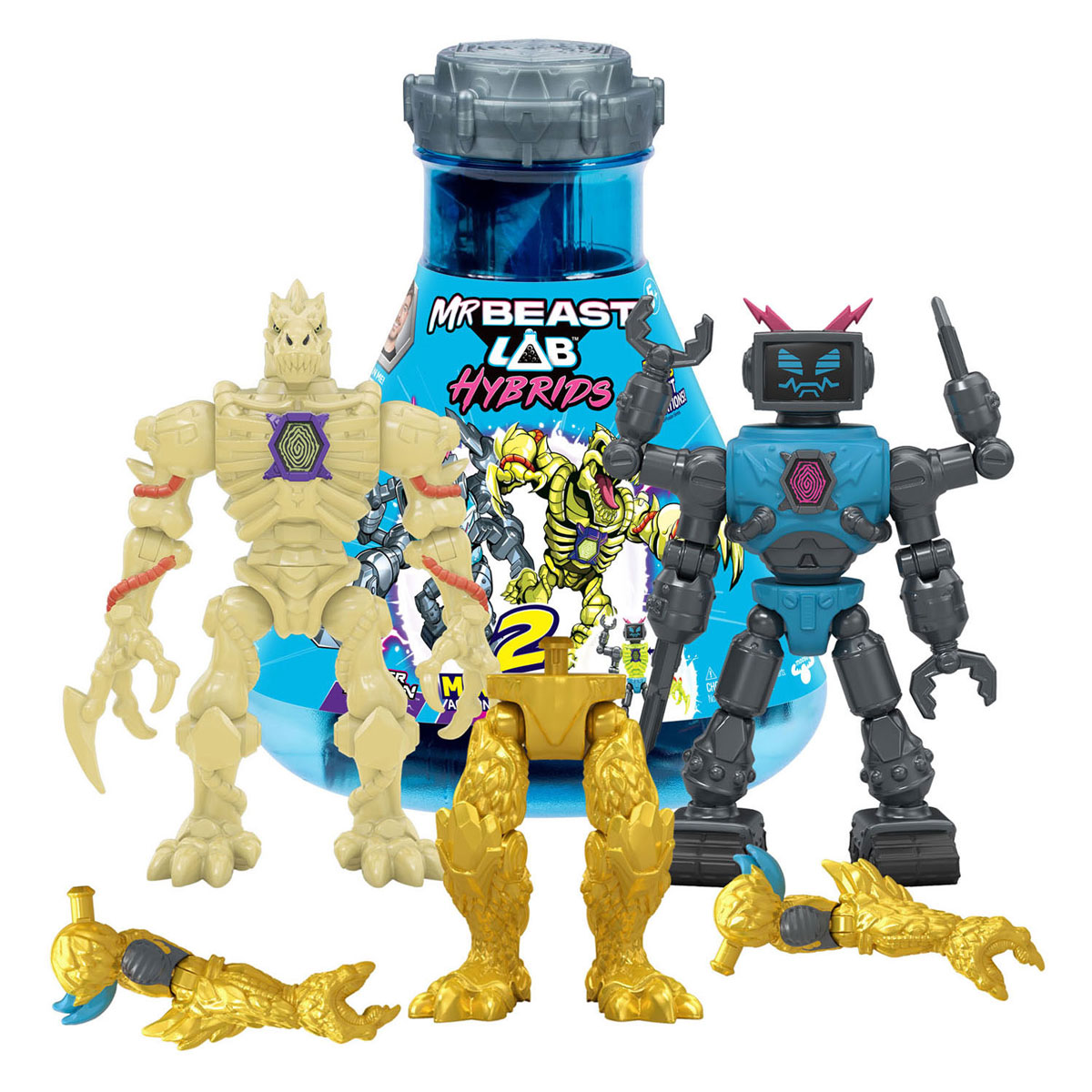 MrBeast Lab Hybrid Multipack Lab-Bot vs Gid Skeleton