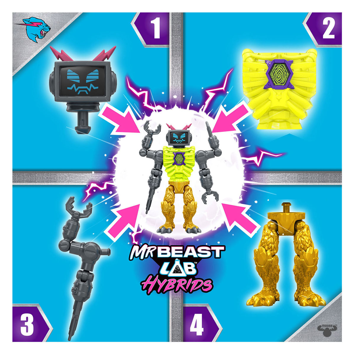 MrBeast Lab Hybrid Multipack Lab-Bot vs Gid Skeleton