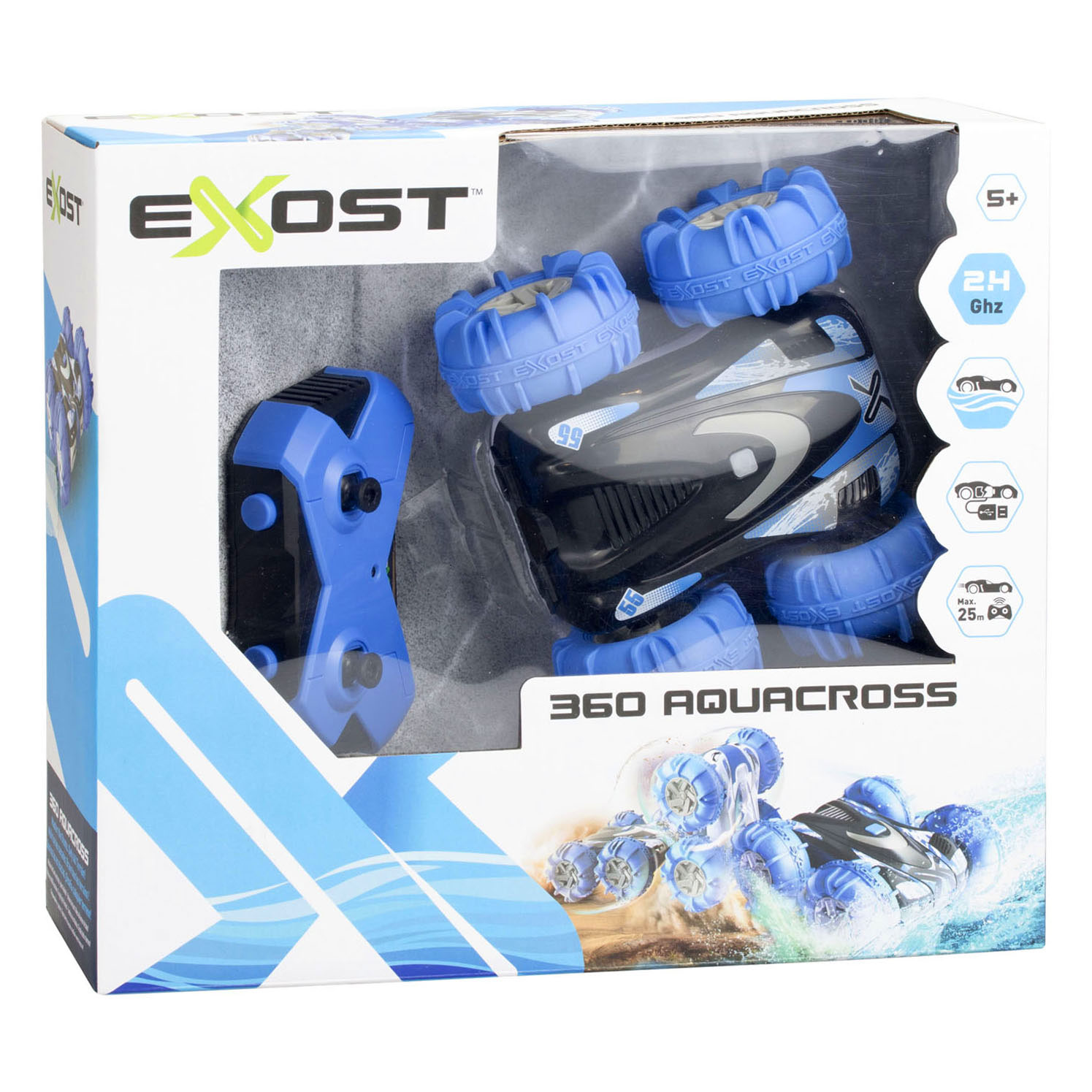 Voiture de cascade télécommandée Exost RC 360 AquaCross - 1:18