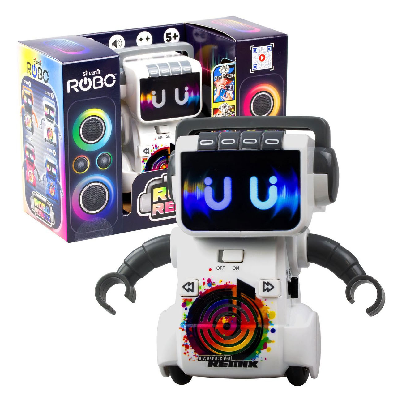 Silverlit Robo Remix Wit Dansrobot - incl. LED Verlichting