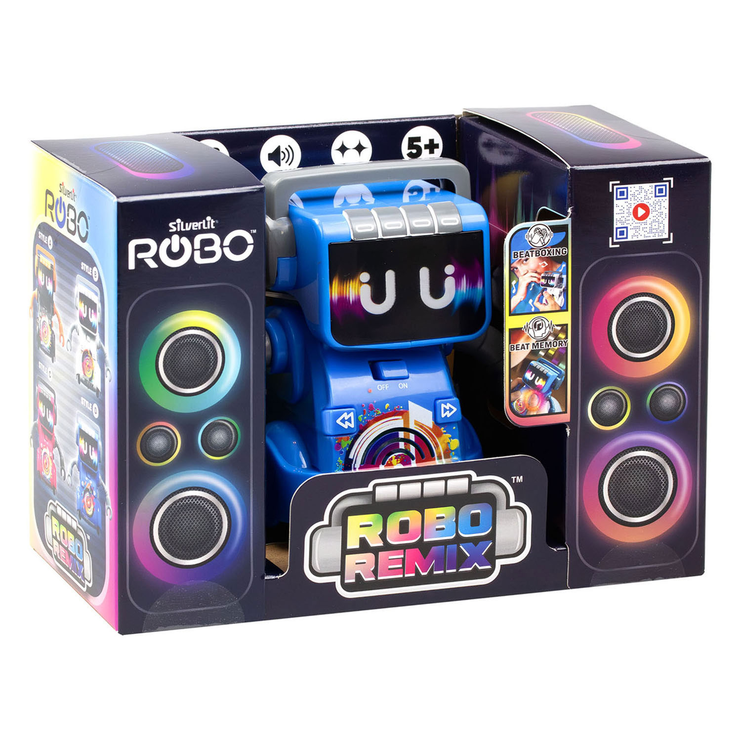 Silverlit Robo Remix Blauer Tanzroboter - mit Licht und Sound