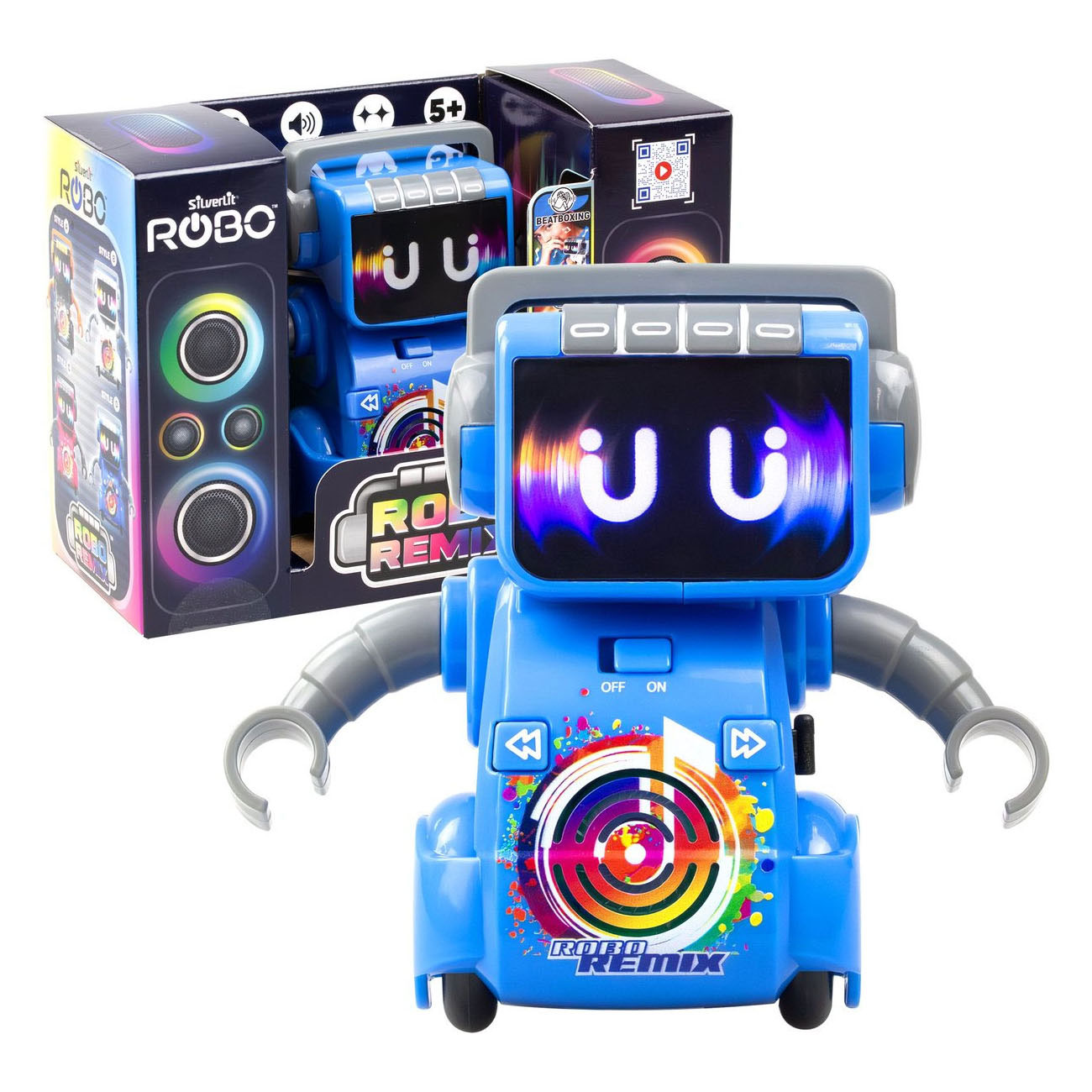 Silverlit Robo Remix Blauer Tanzroboter - mit Licht und Sound