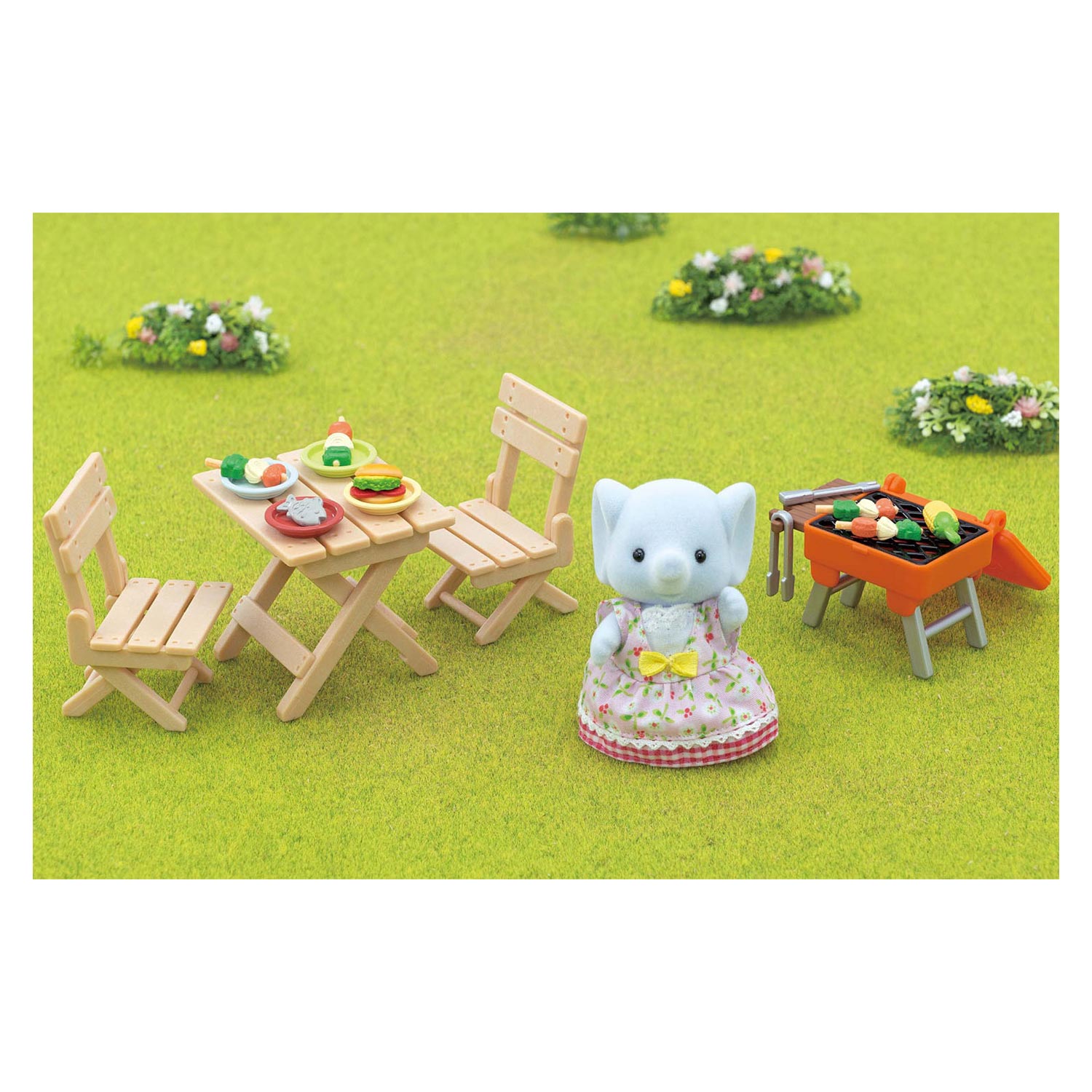 Sylvanian Families 5640 BBQ Picknick Set - Olifant Meisje