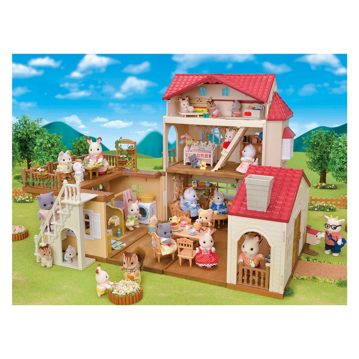 Sylvanian Families Puppenhaus mit geheimem Spielzimmer