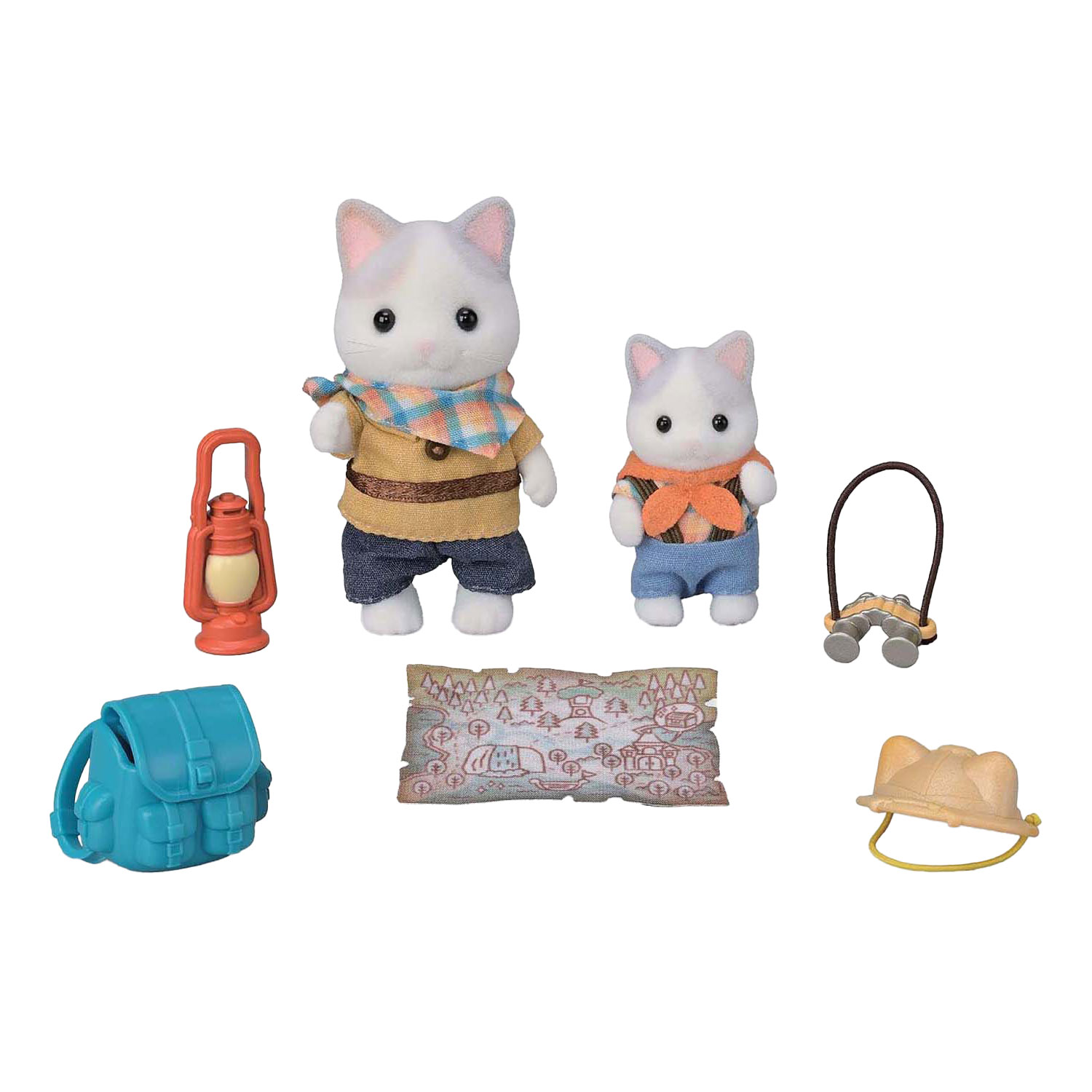 Sylvanian Families 5763 Duo Avonturies Latte Kat Broer en Baby