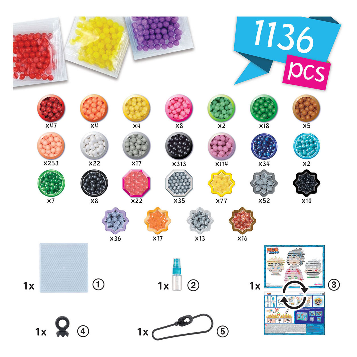 Aquabeads Naruto Sleutelhanger Knutselset