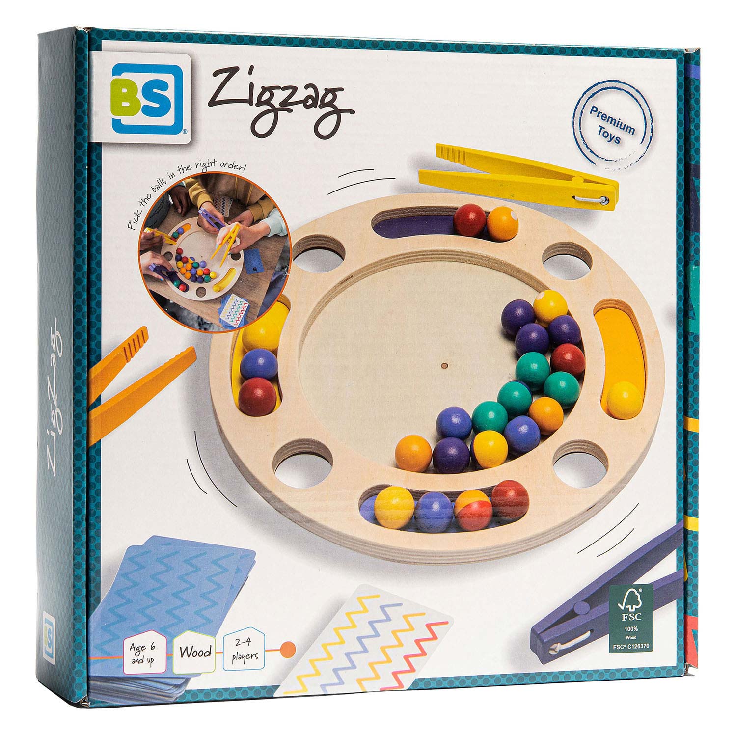 BS Toys Zigzag Wood - Jeu d'enfant