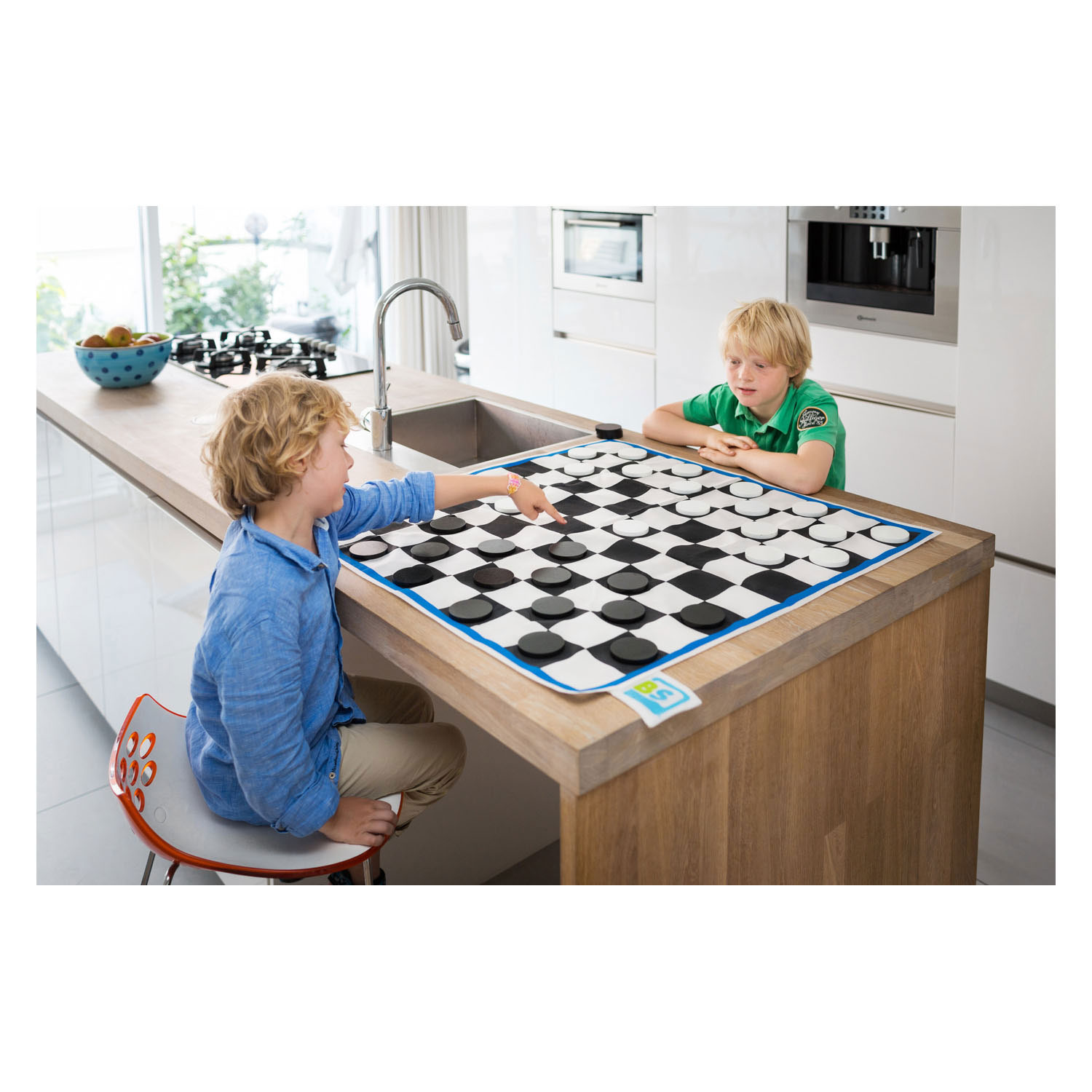 BS Toys Checkers XL Wood - Jeu de réflexion