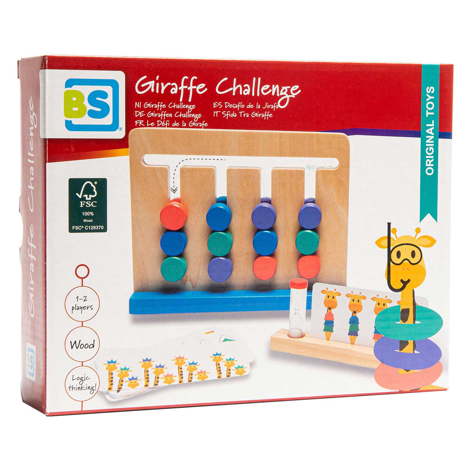 BS Toys Giraffe Challenge Hout - Kinderspel