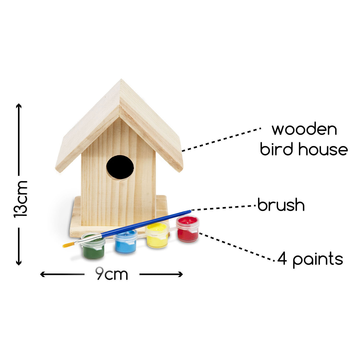 BS Toys Bauen Sie Ihr eigenes hölzernes Vogelhaus-Bauset