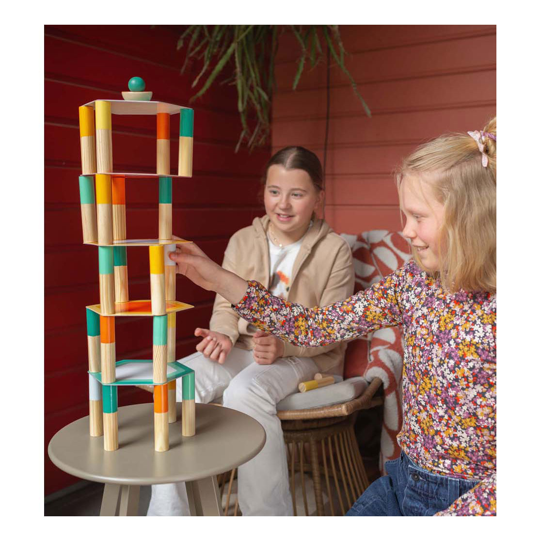 BS Toys Mega Balance-Spiel aus Holz, 38-tlg.