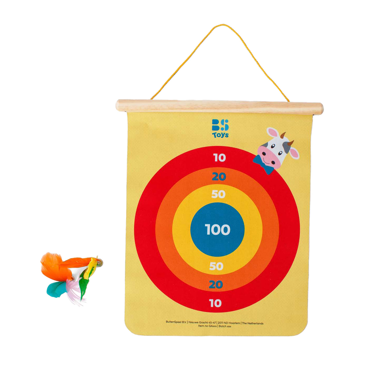 Jeu de fléchettes magnétiques BS Toys , 5 pièces.