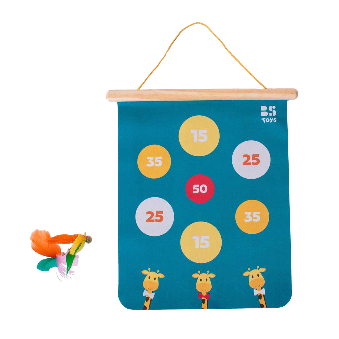 Jeu de fléchettes magnétiques BS Toys , 5 pièces.