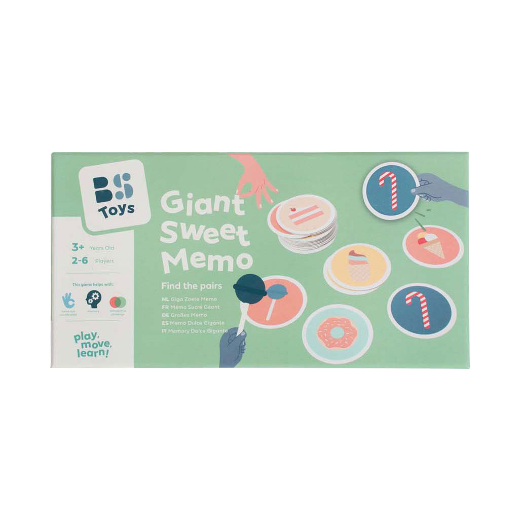 BS Toys Giga Zoete Memo Spel, 20dlg.