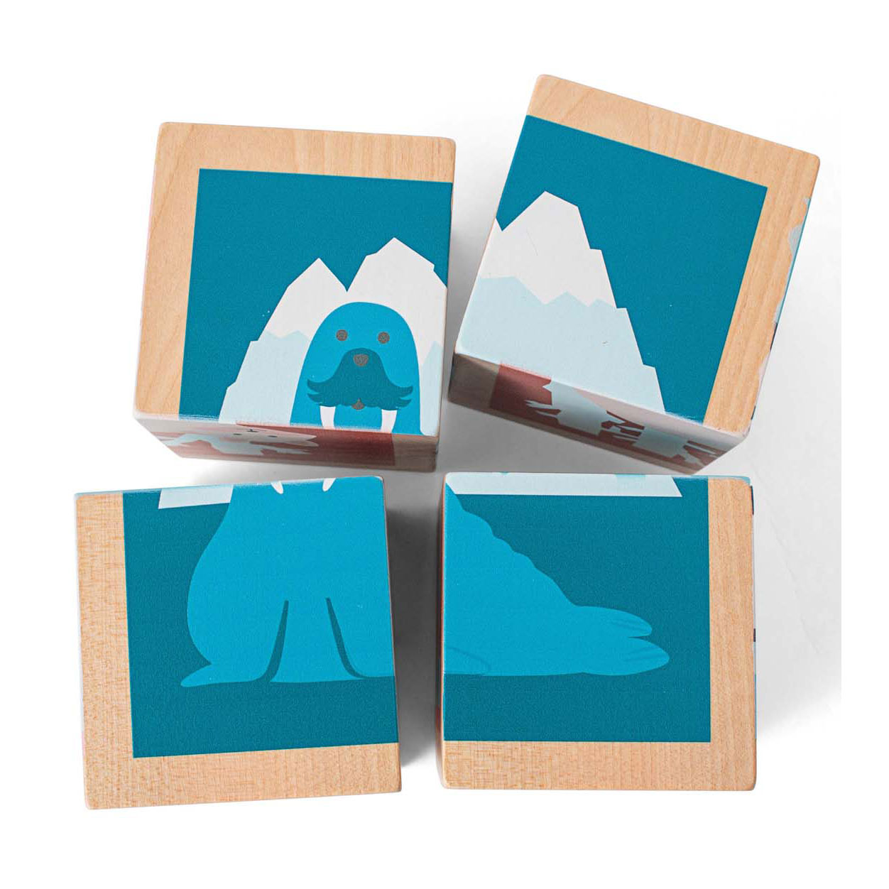 Puzzle en bois BS Toys , 4 pièces.