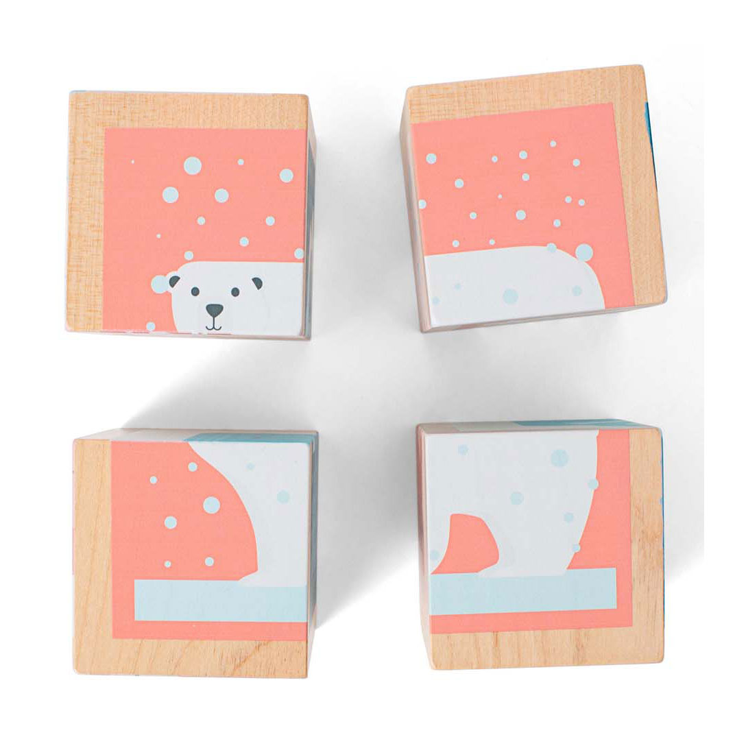 Puzzle en bois BS Toys , 4 pièces.