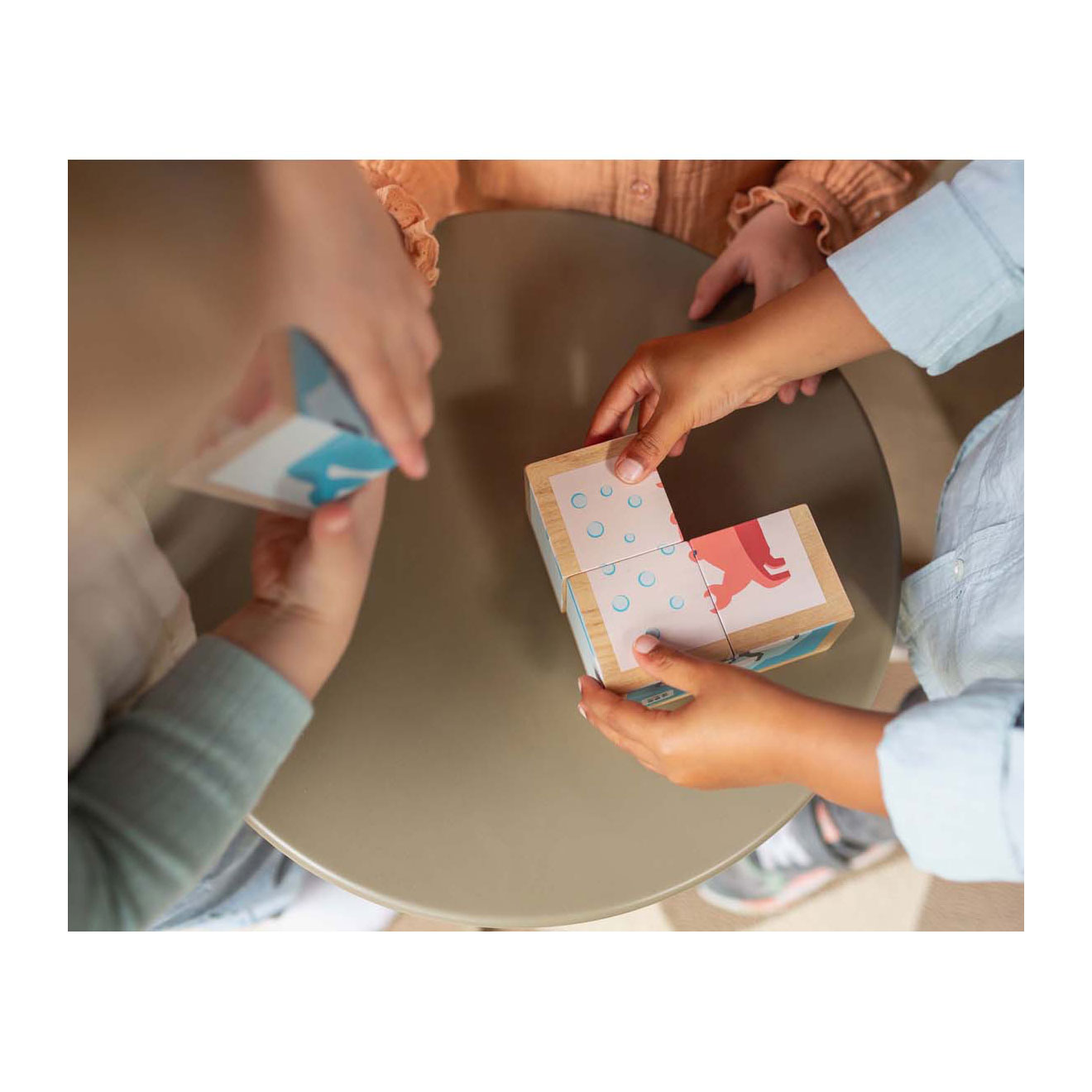 Puzzle en bois BS Toys , 4 pièces.