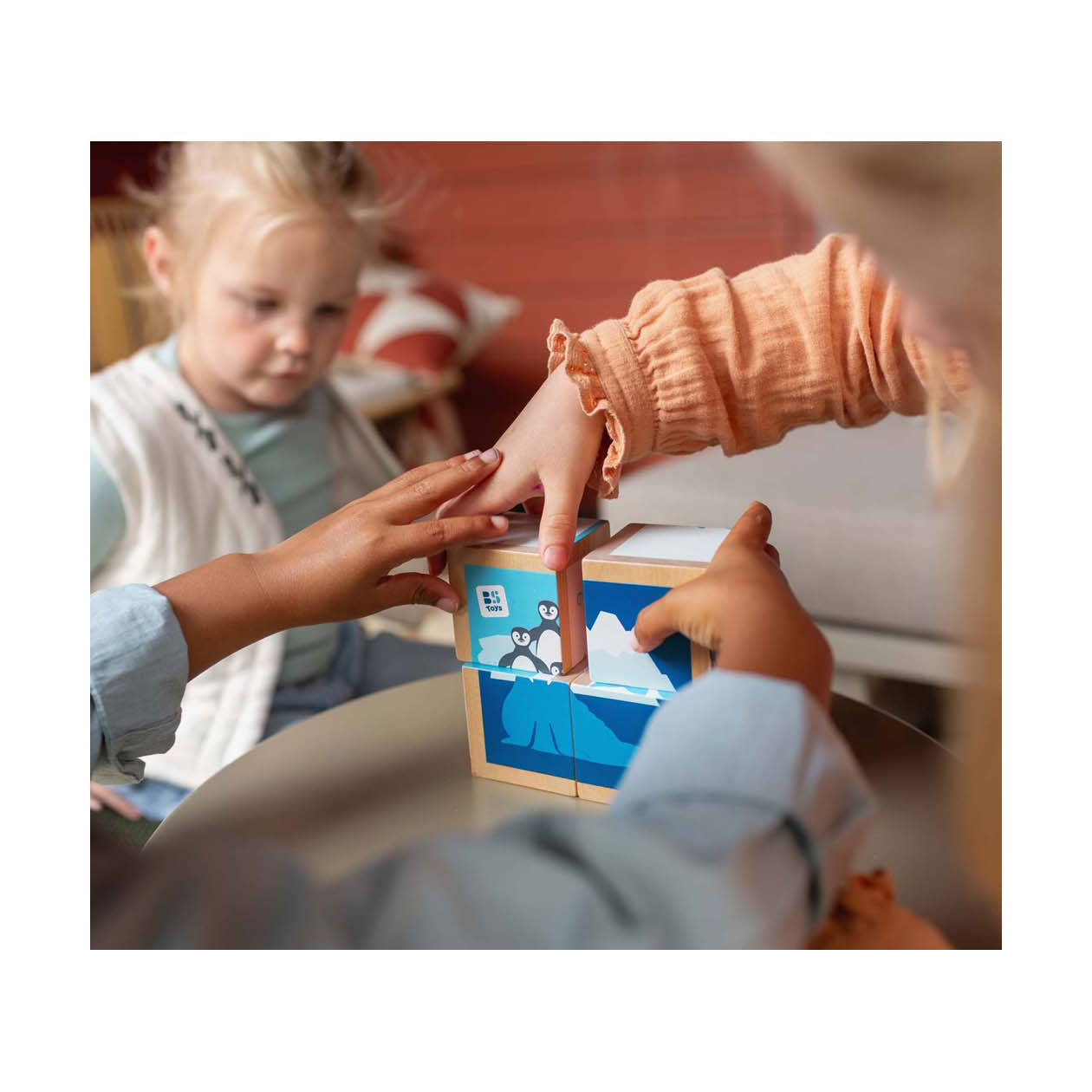 Puzzle en bois BS Toys , 4 pièces.